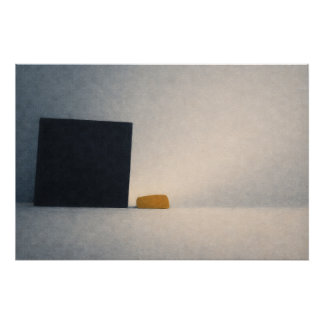 A Grain of Sand Against the Mirror Abstract Art ポスター