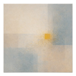 A Grain of Sand Returned Soft Gold Abstract ポスター