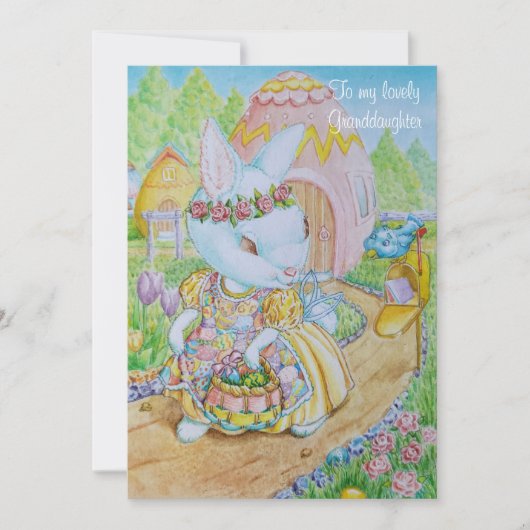 A GRANDDAUGHTER'S PERSONALIZED EASTER CARD  シーズンカード (正面)