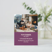 A Grateful Moment November Memory Photo Postcard ポストカード (スタンド正面)