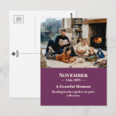 A Grateful Moment November Memory Photo Postcard ポストカード (正面/裏面)