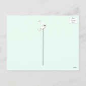 A Great Egret Fishing in the Swamp シーズンポストカード (裏面)