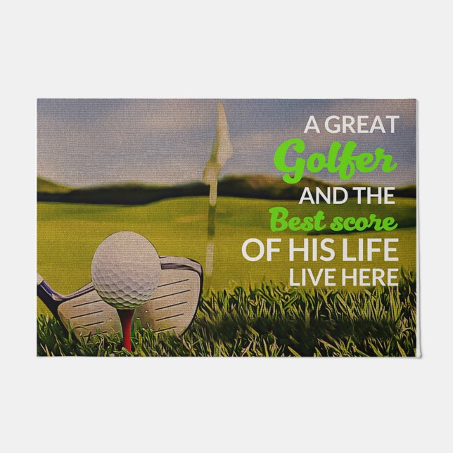 A Great Golfer Doormat, Golf Player ドアマット (正面)