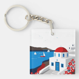 A Greek island キーホルダー