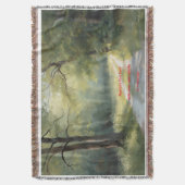 A Green Forest art スローブランケット (正面縦)