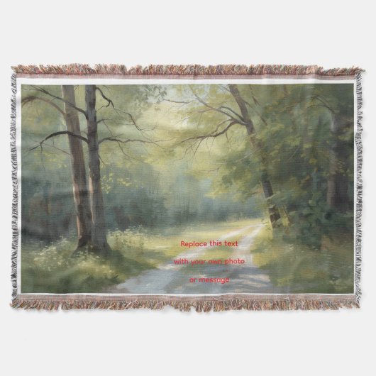 A Green Forest art スローブランケット (正面)