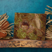 A Greenfinch at its Nest, 1877 (パネル上の油) フォトプラーク (側面)