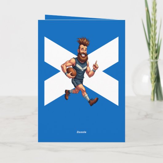 A Grinning Scottish Rugby Runner カード (裏面)