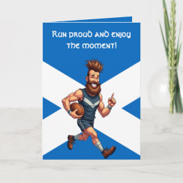A Grinning Scottish Rugby Runner カード