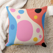 A Groovy Explosion of Color and Shape クッション (ブランケット)