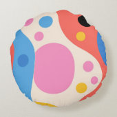 A Groovy Explosion of Color and Shape ラウンドクッション (裏面)