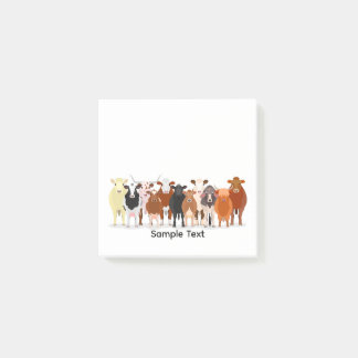 a group of cow post it ポストイット