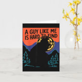 A Guy Like Me Is Hard To Find Bigfoot Sasquatch Fu カード (黄色い花)
