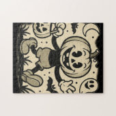 A Halloween puzzle with a retro comic book feel. ジグソーパズル (横)