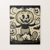 A Halloween puzzle with a retro comic book feel. ジグソーパズル (縦)