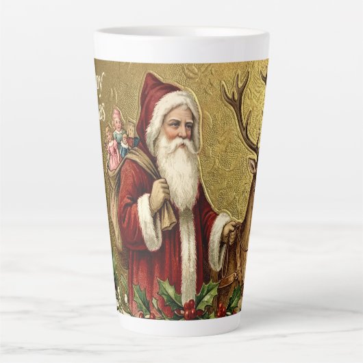 A Happy Christmas Tide カフェラテマグ (正面)