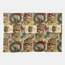 A Happy Christmas Tide キッチンタオル