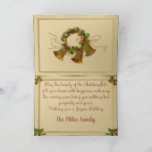 A Happy Christmas Tide シーズンカード (内部)