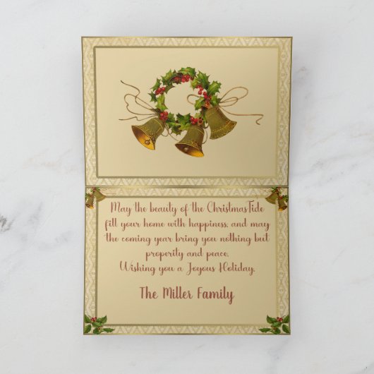 A Happy Christmas Tide シーズンカード (内部)