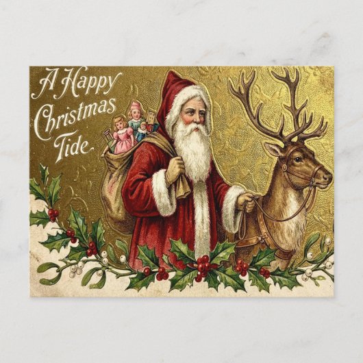 A Happy Christmas Tide シーズンポストカード (正面)