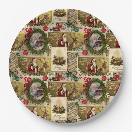 A Happy Christmas Tide ペーパープレート (正面)