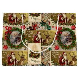 A Happy Christmas Tide ラージペーパーバッグ