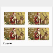 A Happy Christmas Tide 長方形シール (シート)