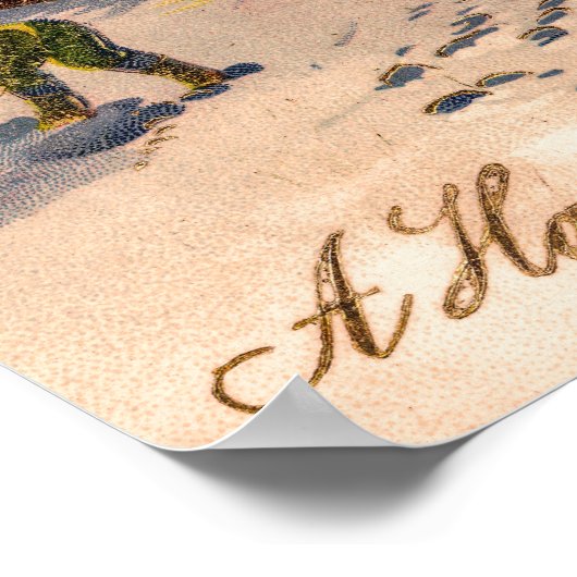 A Happy Christmas Vintage ポスター (角)