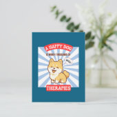 A Happy Dog Cute Dog 案内ポストカード (スタンド正面)