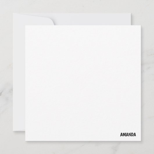 A Happy Dog Cute Dog Card 案内状 (裏面)