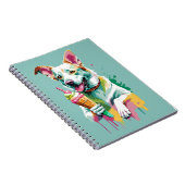 A Happy Dog eating an ice-cream ノートブック (右側)