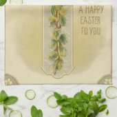 A Happy Easter to You - Antique Postcard,  キッチンタオル (折り畳み)