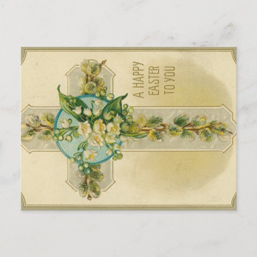 A Happy Easter to You - Antique Postcard,  ポストカード (正面)