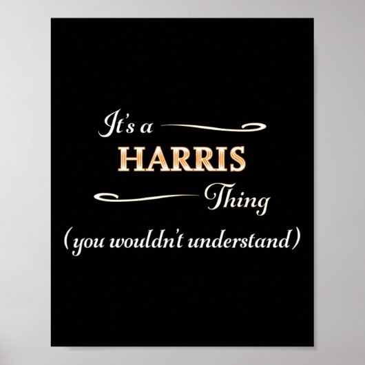 A Harris Thing Kamala Harris 2024選挙アンチTr ポスター (正面)