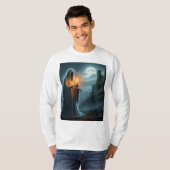 「A Haunting We Will Go」ロングTシャツ - ユニセックス Tシャツ (正面フル)
