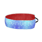 A headband with a blue gradient and white polka アスレチックヘッドバンド (右)