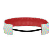 A headband with a vibrant geometric zigzag pattern アスレチックヘッドバンド (裏面)