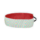 A headband with a vibrant geometric zigzag pattern アスレチックヘッドバンド (右)