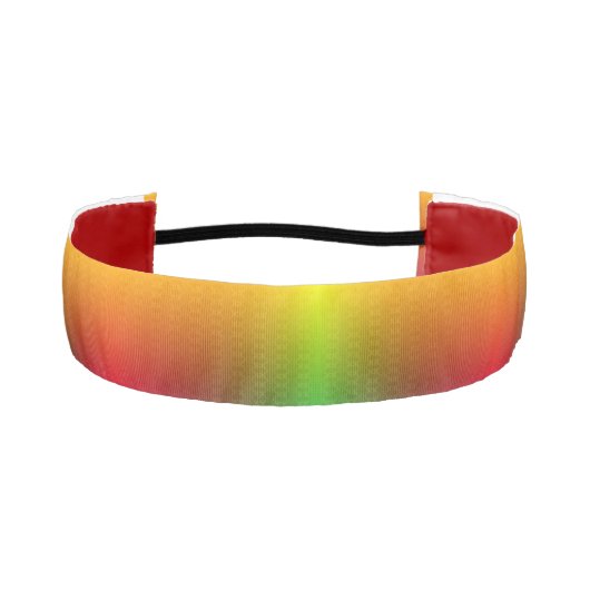 A headband with a vibrant rainbow gradient アスレチックヘッドバンド (正面)