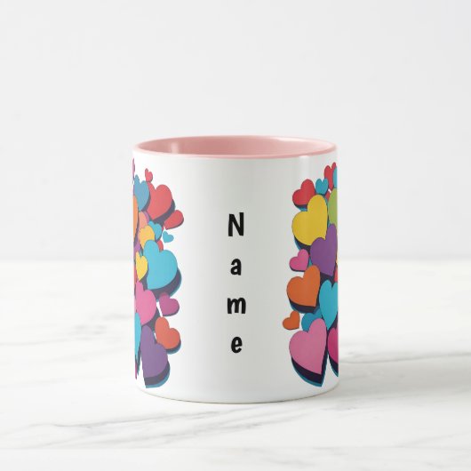 A Heap of Love Personalized Mug マグカップ (中央)