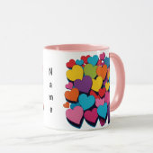 A Heap of Love Personalized Mug マグカップ (正面右)