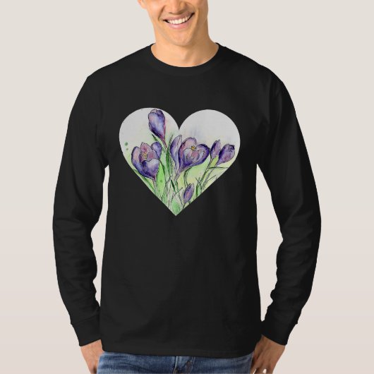 A Heart for Spring  Crocus Tシャツ (正面)