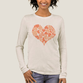A Heart Of Hearts Romantic Design Pastel Peach トライブレンドＴシャツ