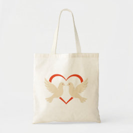 a Heart Tote Bag – Symbol of Love & Peace トートバッグ