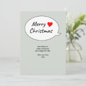 A heartfelt Merry Christmas シーズンカード (スタンド正面)