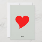 A heartfelt Merry Christmas シーズンカード (裏面)