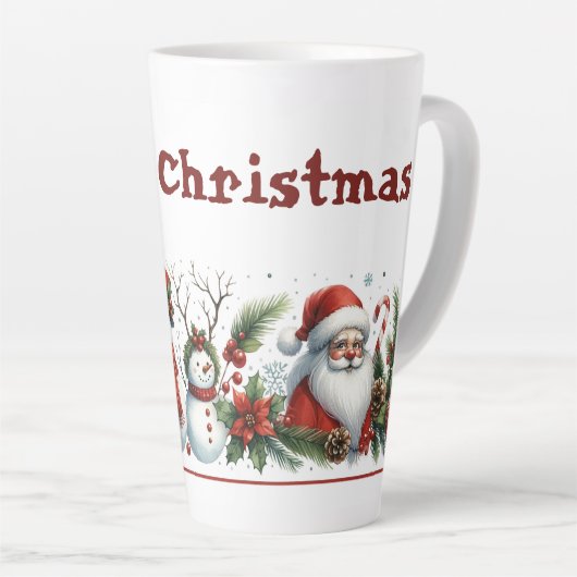 A Holly-Jolly Gathering カフェラテマグ (右アングル)