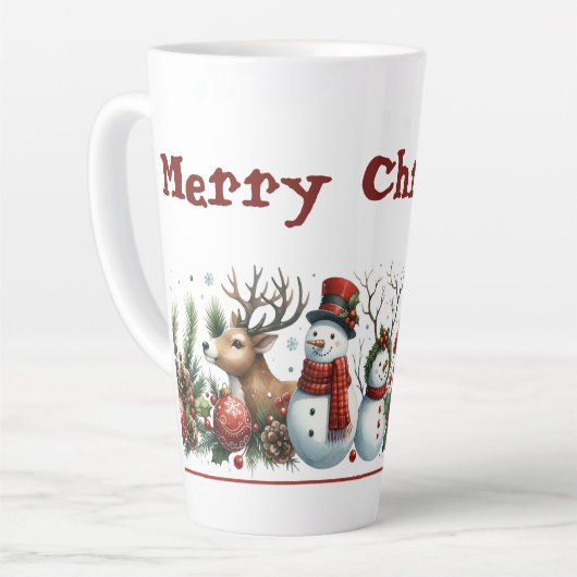 A Holly-Jolly Gathering カフェラテマグ (左アングル)