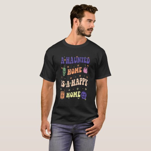 A Home Of Werewolf Witch Little Monsters 2 Groovy Tシャツ (正面フル)