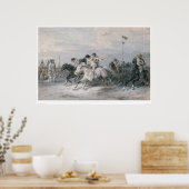 A Horse Race in a Sioux Indian Camp (0603A) ポスター (キッチン)